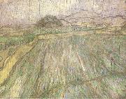 Vincent Van Gogh Wheat Field in Rain (nn04) France oil painting artist